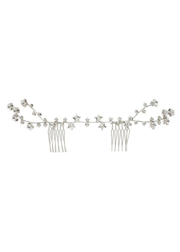 Starred Garland Crystal Comb - bridal comb - Elizabeth Bower