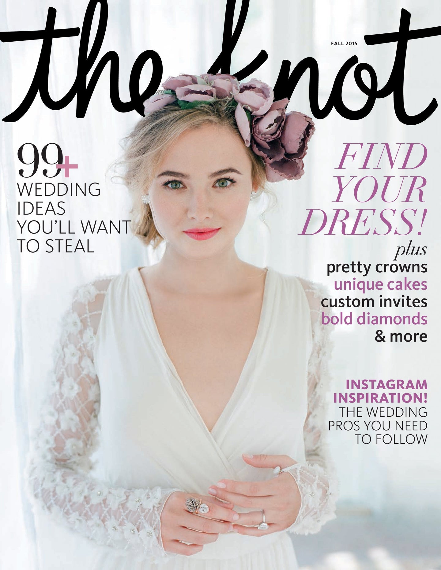 The Knot Magazine Cover Fall 2015 - Elizabeth Bower