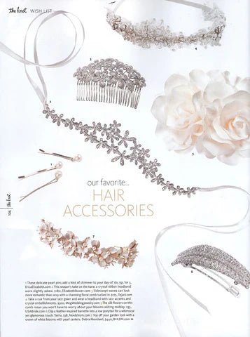 Fabulous Floral Accessoires - The Knot Magazine - Spring 2013