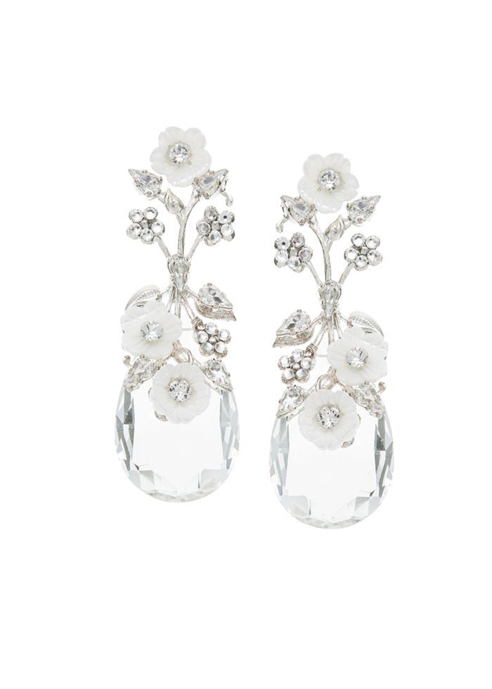 Anemone Dew Drop Earrings - bridal Earrings - Elizabeth Bower