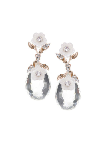 Anemone Dew Floral Studs - bridal Earrings - Elizabeth Bower