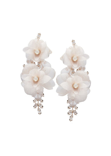 Artemis Fabrique Floral Chandeliers - bridal Earrings - Elizabeth Bower