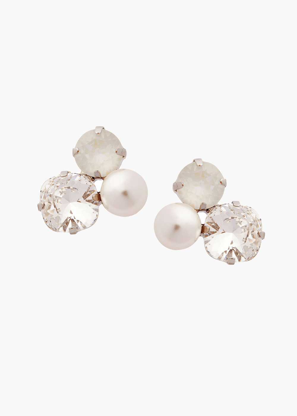 Asher Cluster - Crystal Stud Earrings - bridal Earrings - Elizabeth Bower