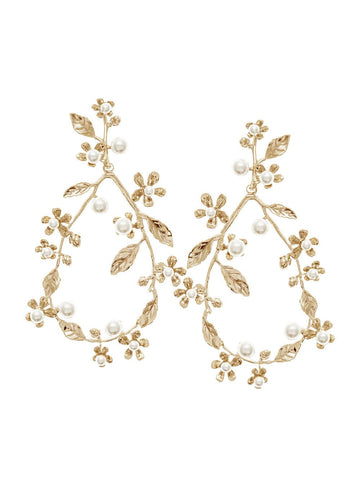 Athena Hoop - bridal Earrings - Elizabeth Bower