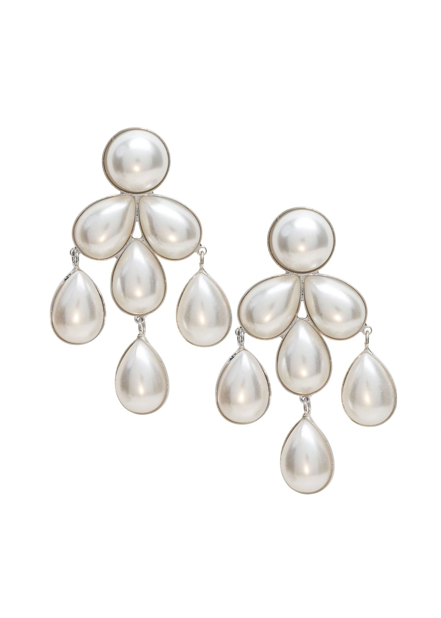 Audrey Droplet Chandelier Earrings - bridal Earrings - Elizabeth Bower