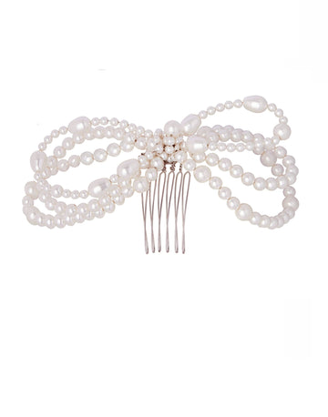 Bowble Pearl Comb - bridal comb - Elizabeth Bower