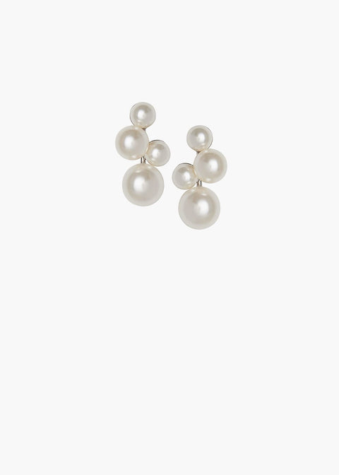 Bubble Mini Pearl Stud Earrings - bridal Earrings - Elizabeth Bower