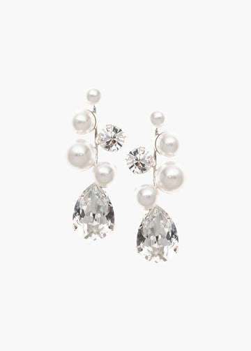Bubble Pearl Drop Earrings - bridal Earrings - Elizabeth Bower