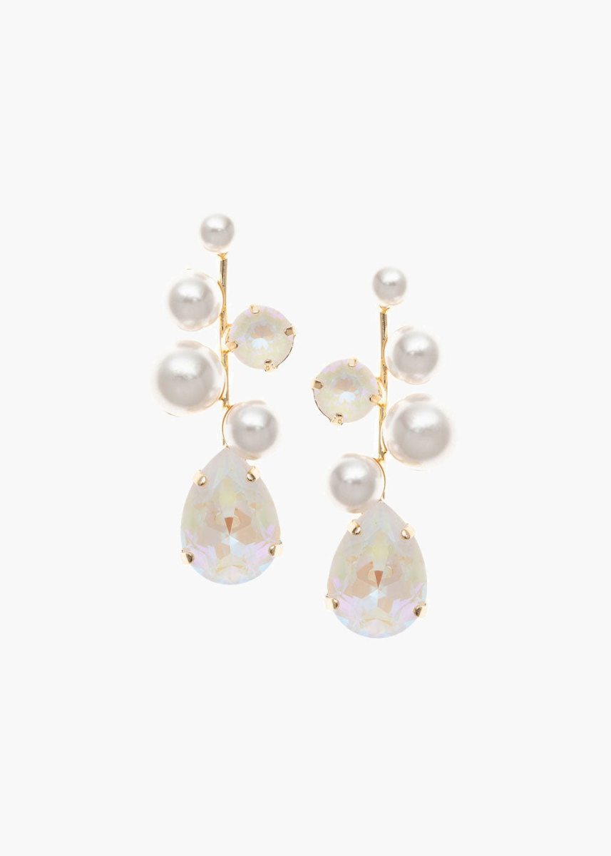 Bubble Pearl Drop Earrings - bridal Earrings - Elizabeth Bower