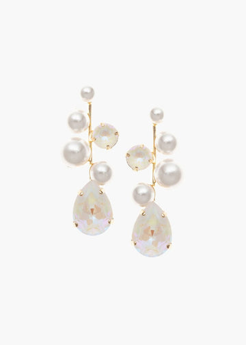 Bubble Pearl Drop Earrings - bridal Earrings - Elizabeth Bower