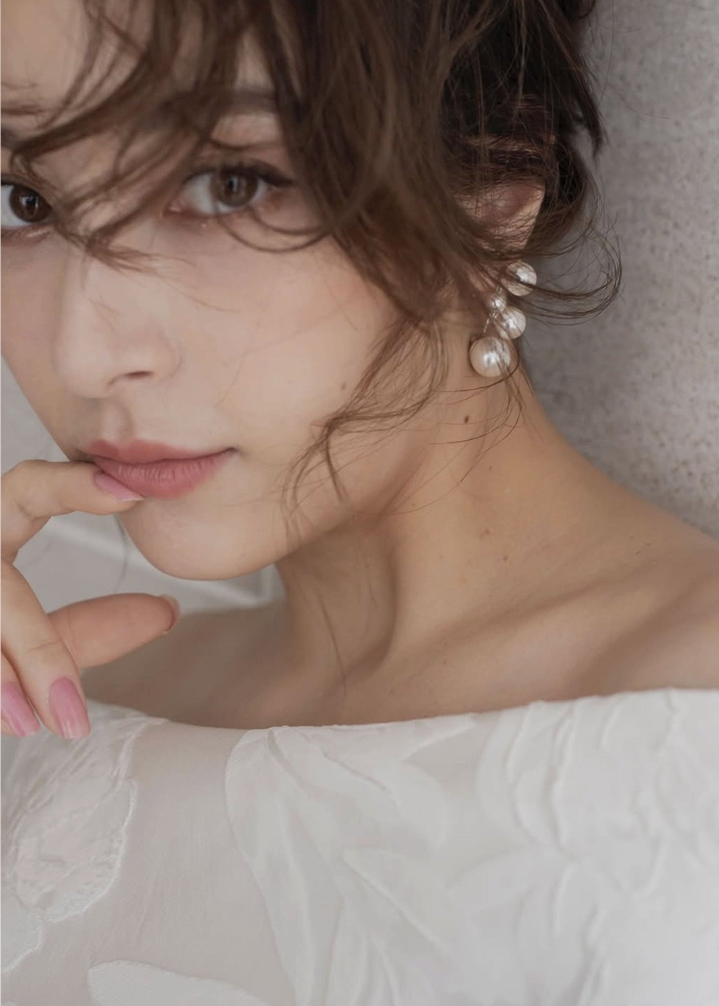 Bubble Pearl Stud Earrings - bridal Earrings - Elizabeth Bower