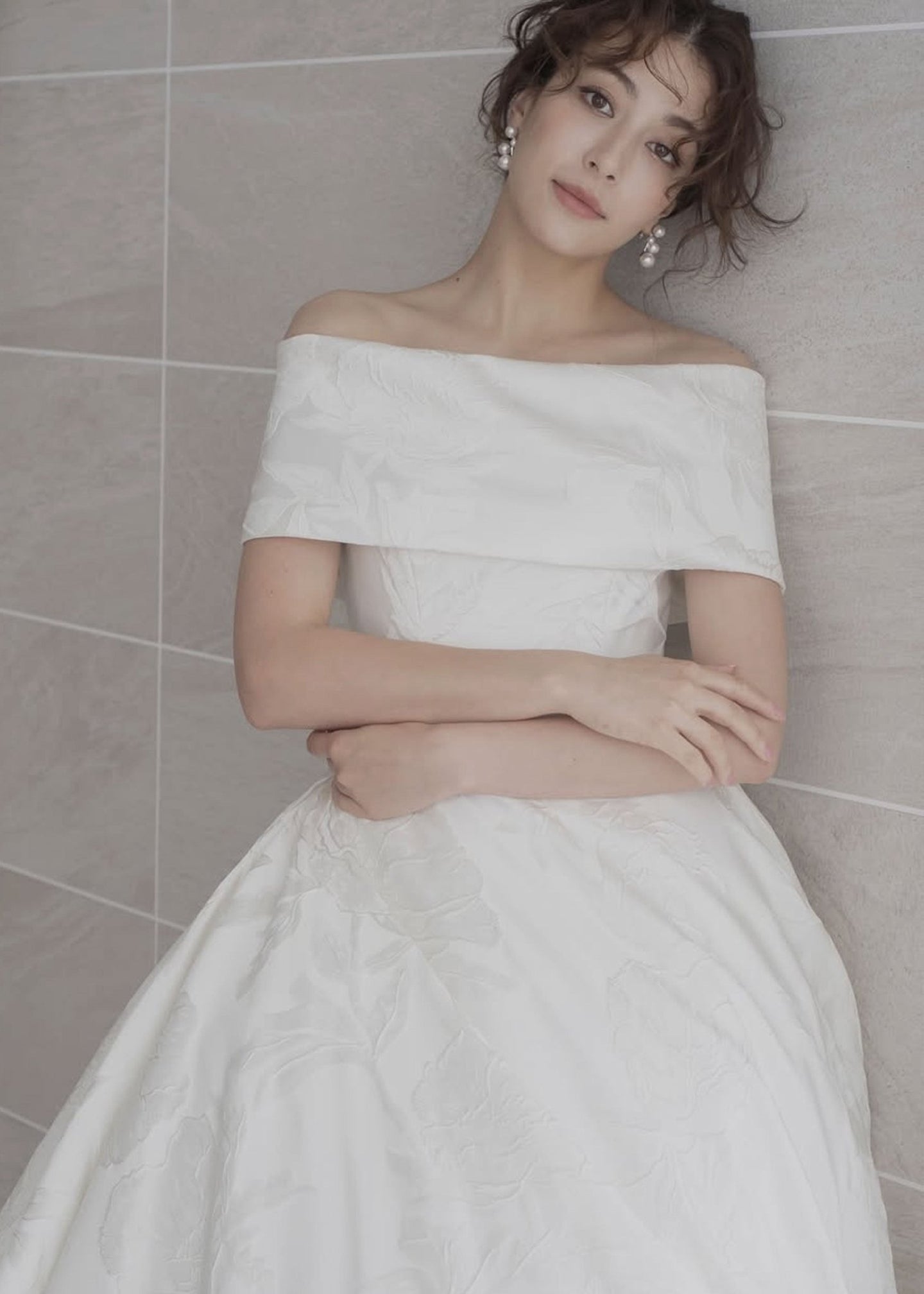 Bubble Pearl Stud Earrings - bridal Earrings - Elizabeth Bower