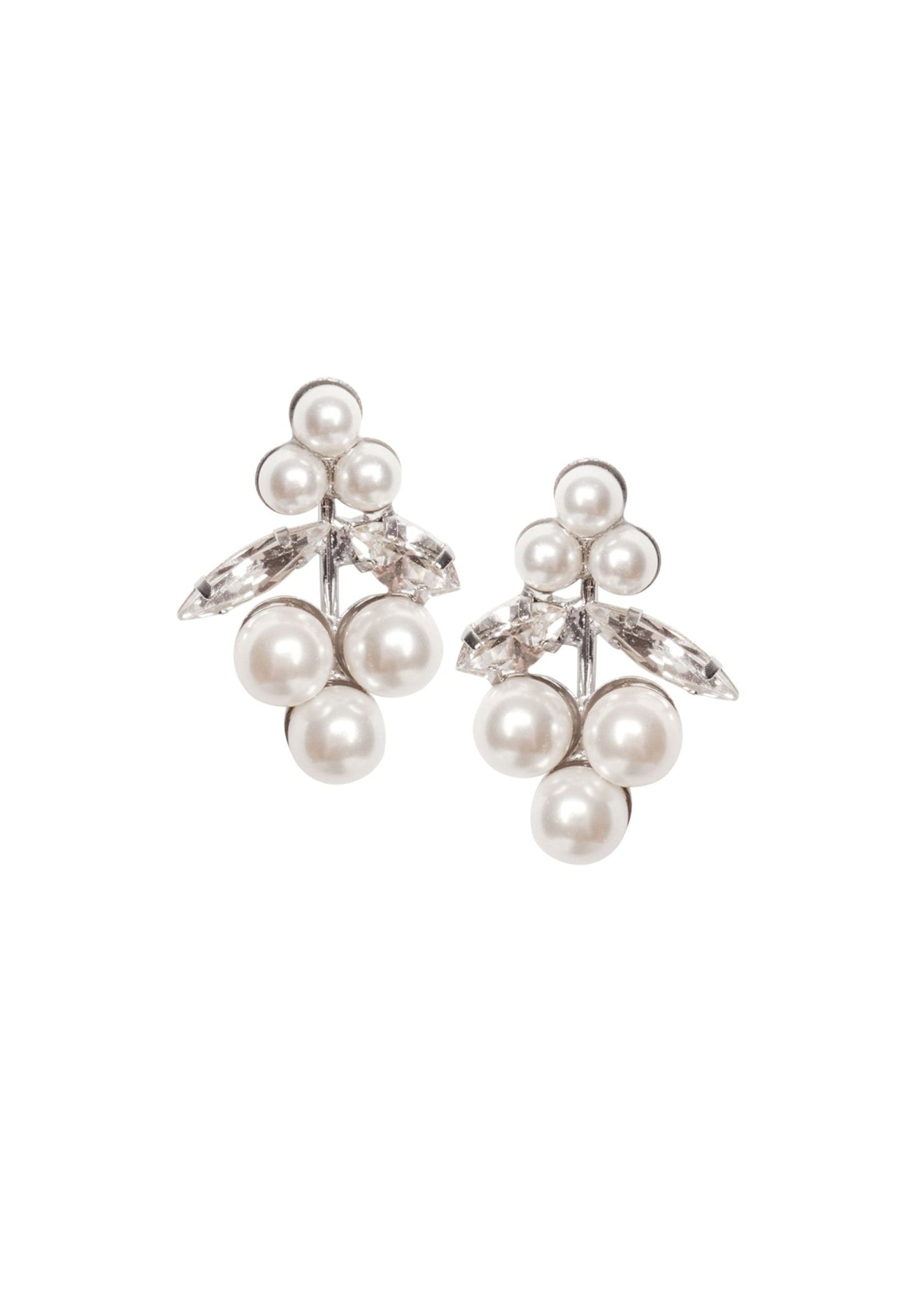 Bud Pearl Stud Earrings - bridal Earrings - Elizabeth Bower