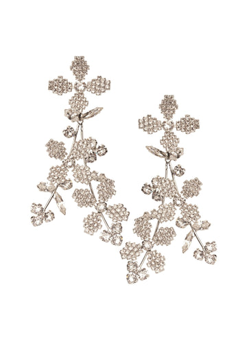 Budding Cascade Bridal Drop Earrings - bridal Earrings - Elizabeth Bower