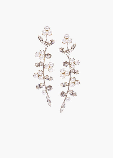 Budding Crystal Drop Earrings - bridal Earrings - Elizabeth Bower