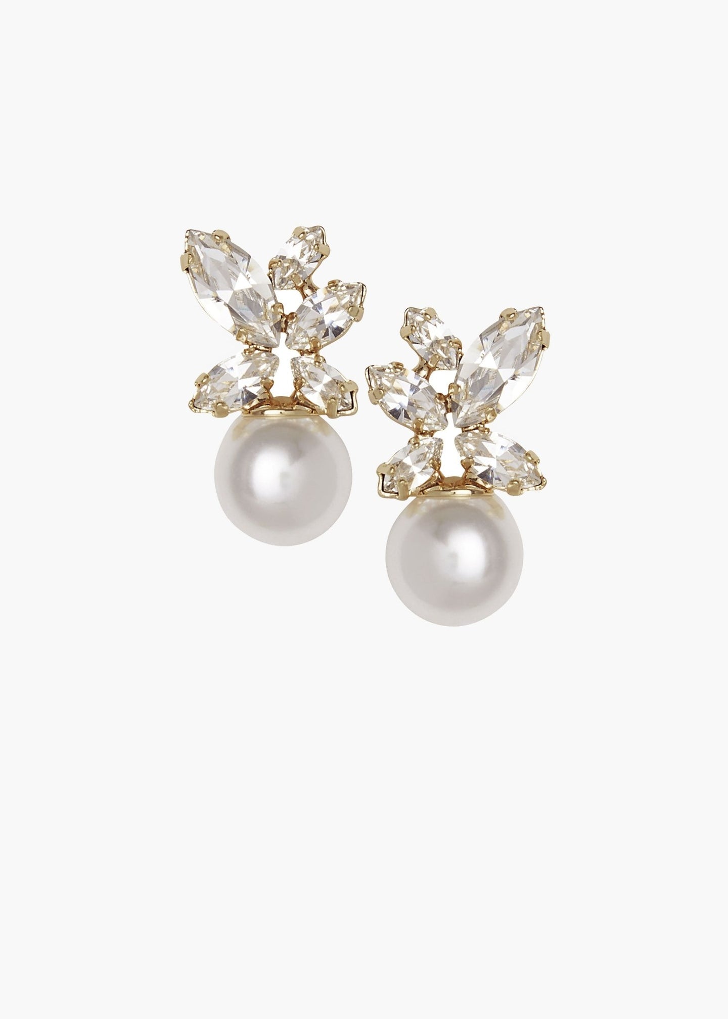 Burst Duet - Crystal and Pearl EarringsEarringsElizabeth Bower