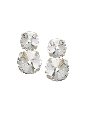 Crystal Dublet Stud Earring - bridal Earrings - Elizabeth Bower