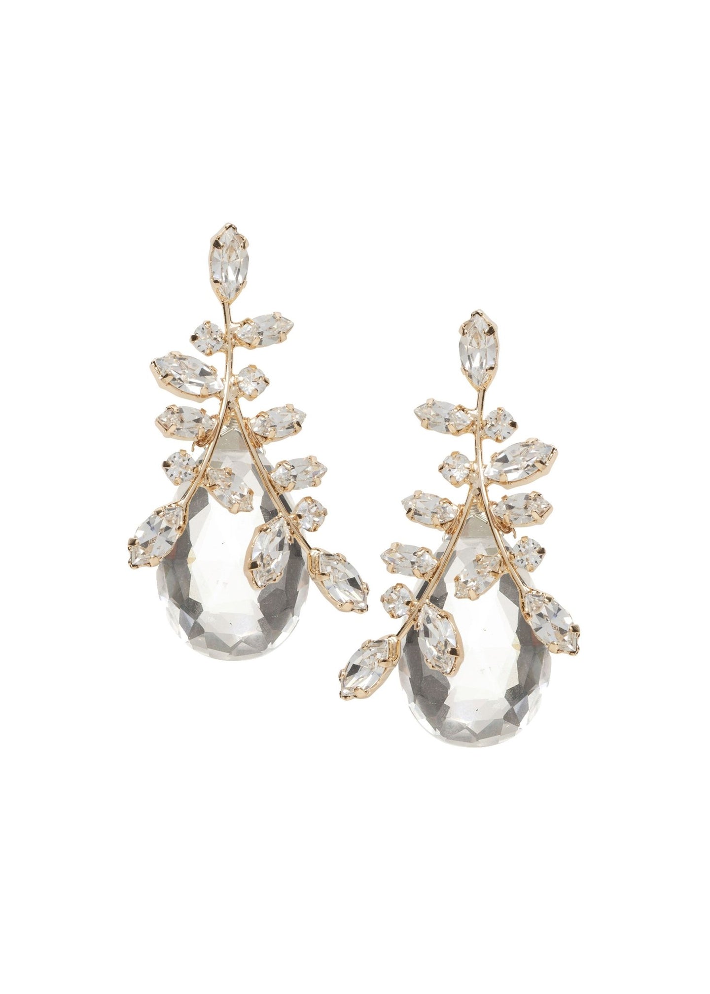 Crystalla Dew Drop Earrings - bridal Earrings - Elizabeth Bower