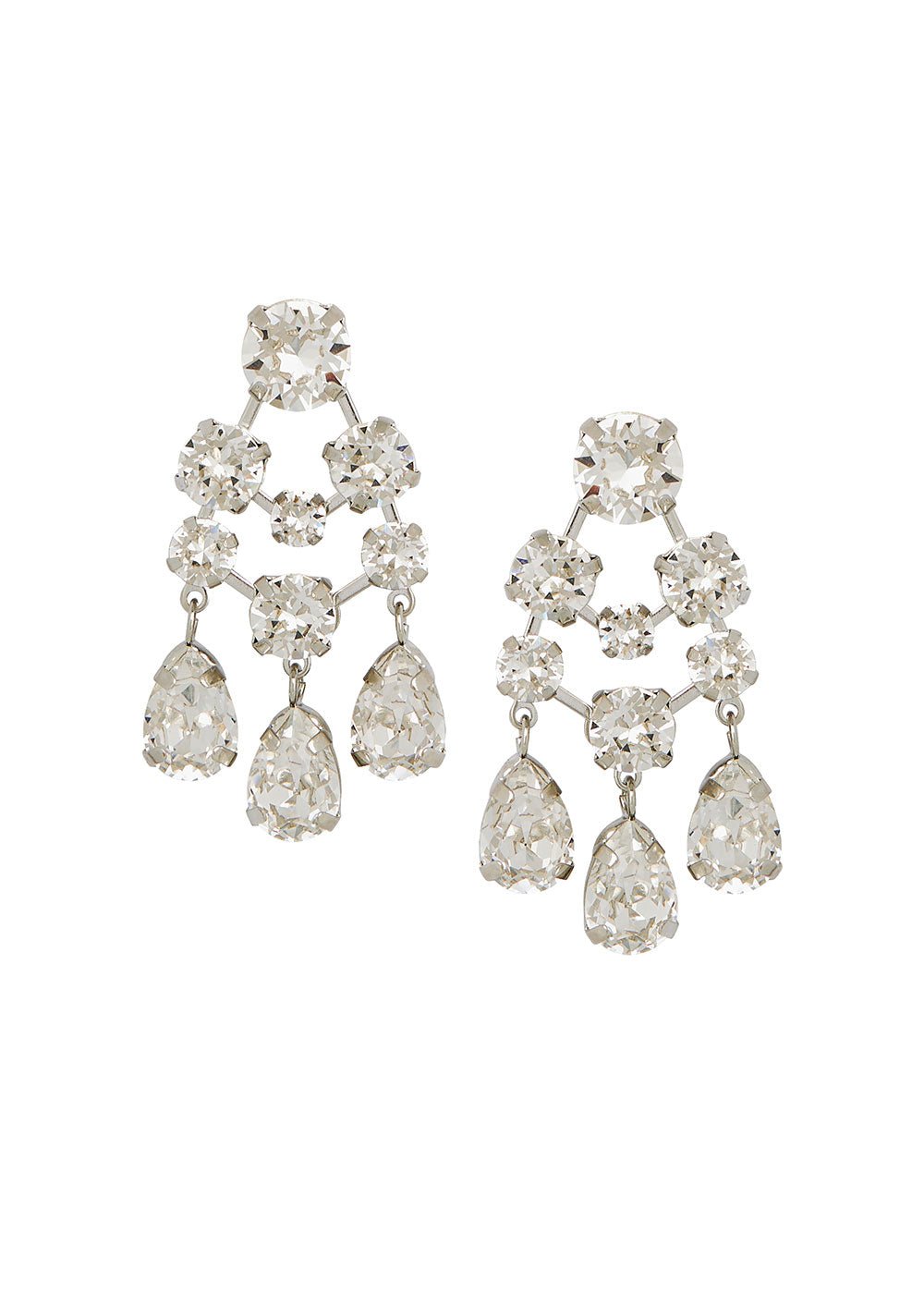 Crystallite Bauble Mini Chandelier - bridal Earrings - Elizabeth Bower