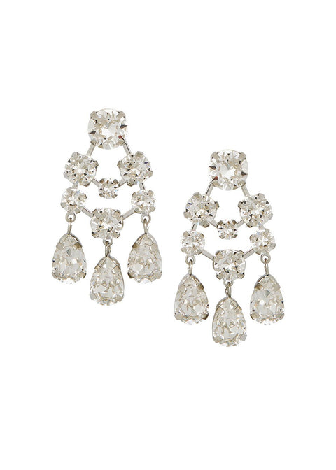 Crystallite Bauble Mini Chandelier - bridal Earrings - Elizabeth Bower