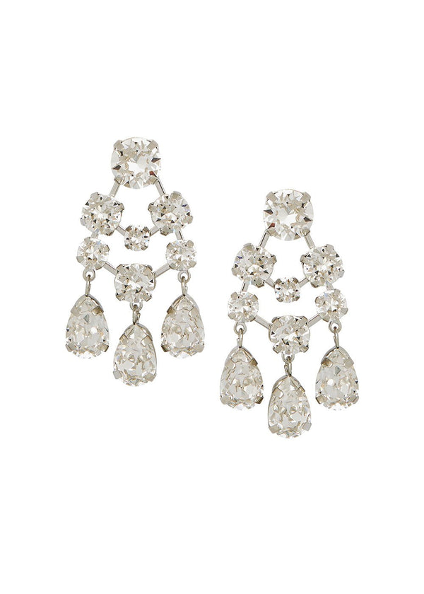 Crystallite Bauble Mini Chandelier - bridal Earrings - Elizabeth Bower