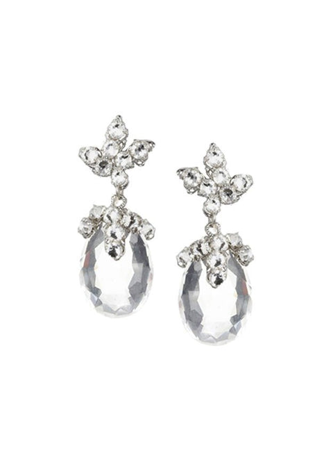 Dew Stud Crystal Drop Earrings - bridal Earrings - Elizabeth Bower