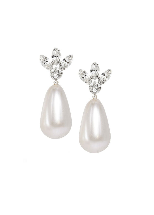 Downton Bauble Pearl Drop EarringsEarringsElizabeth Bower