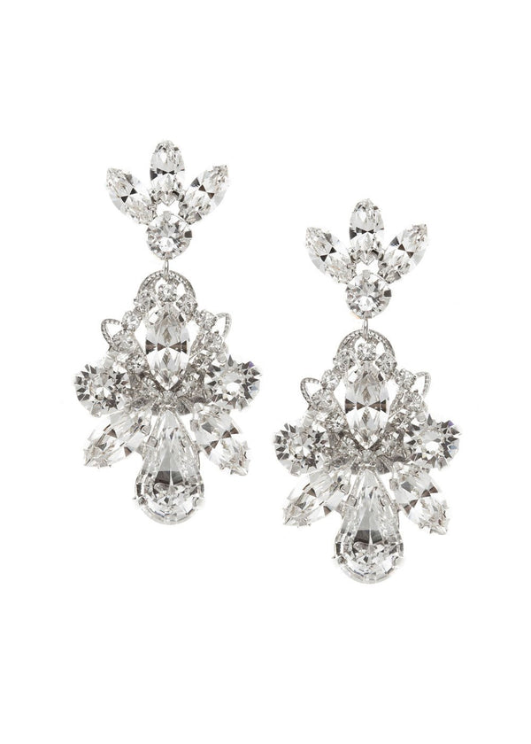 Downton Drop Crystal EarringsEarringsElizabeth Bower