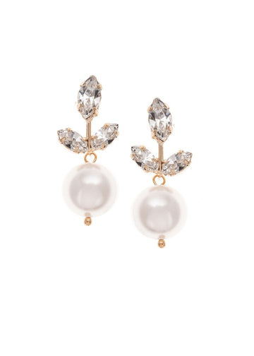 Eden Bauble Pearl Earrings - bridal Earrings - Elizabeth Bower