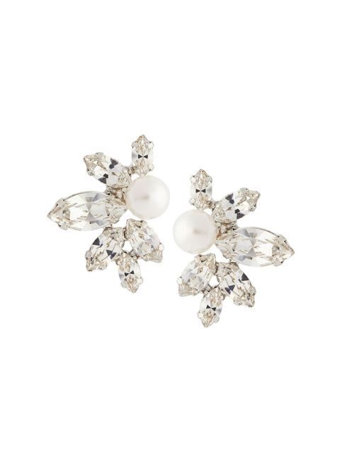 Eden Burst Crystal Stud Earrings - bridal Earrings - Elizabeth Bower