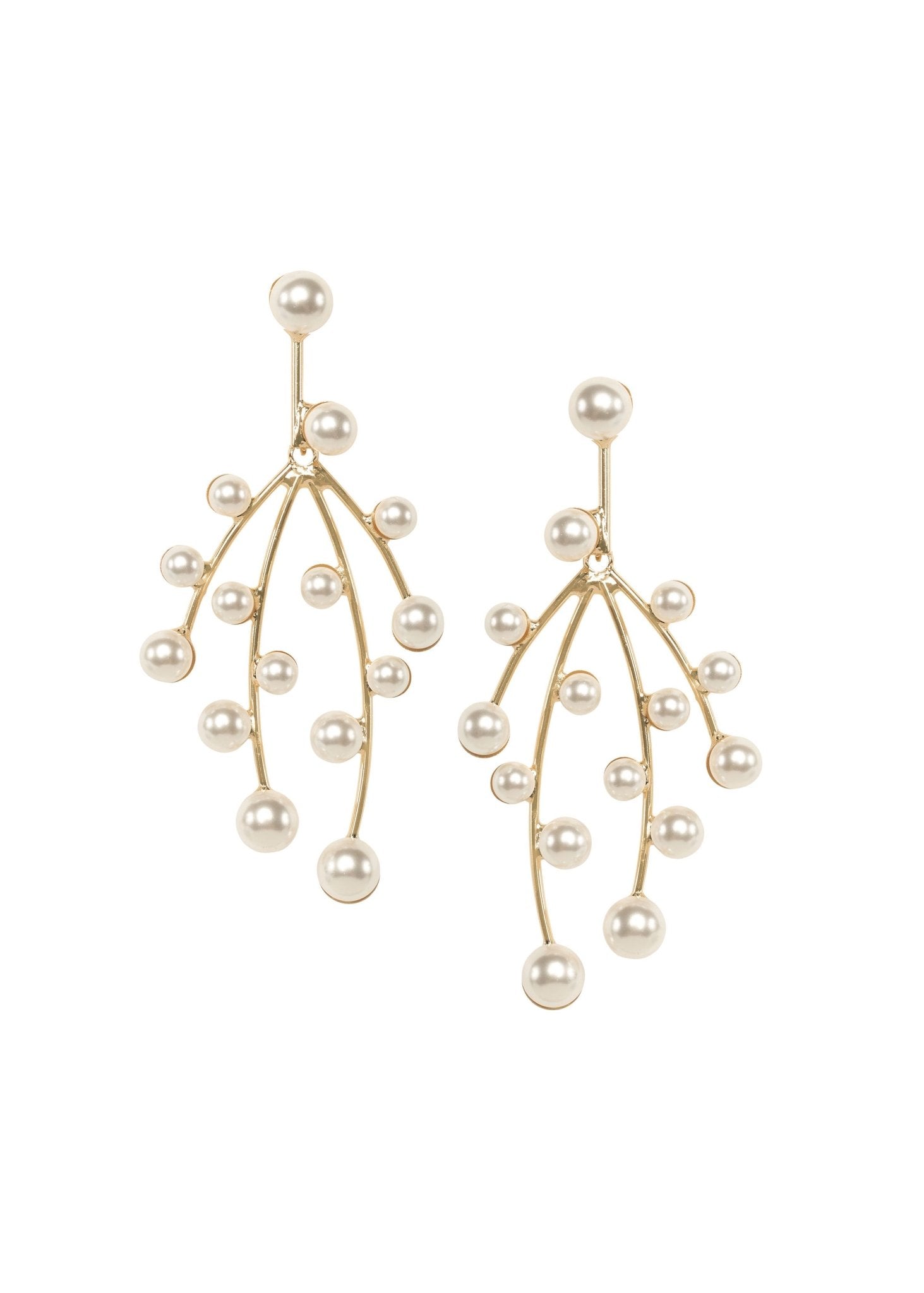 Elizabeth Bower エリザベスバウアー Eden mini Eden Pearl Mini Drop Earrings - Bridal | Elizabeth Bower