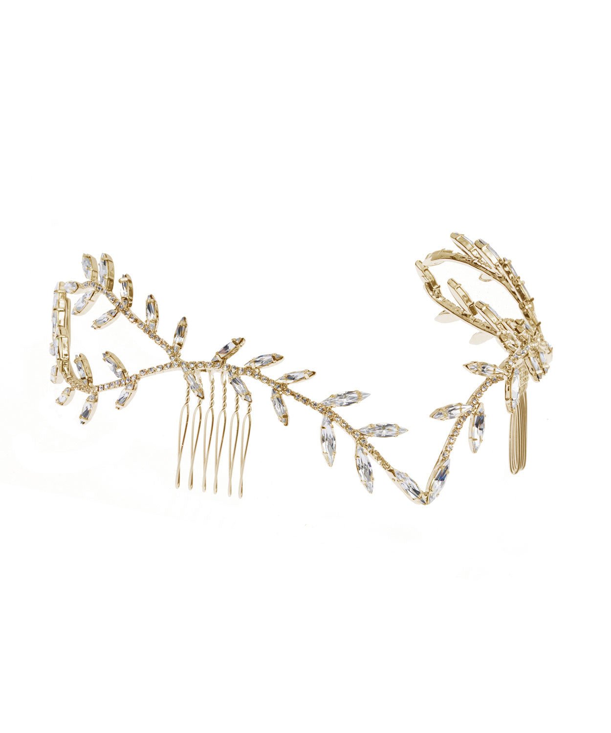 Electra Garland Crystal Comb - bridal hairpieces - Elizabeth Bower