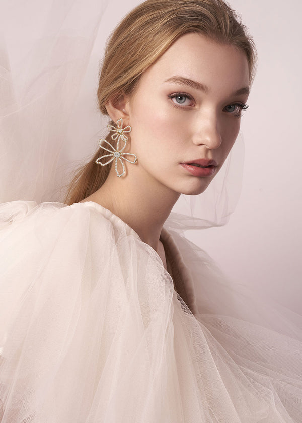 Pavet Pearl Dublet Earring