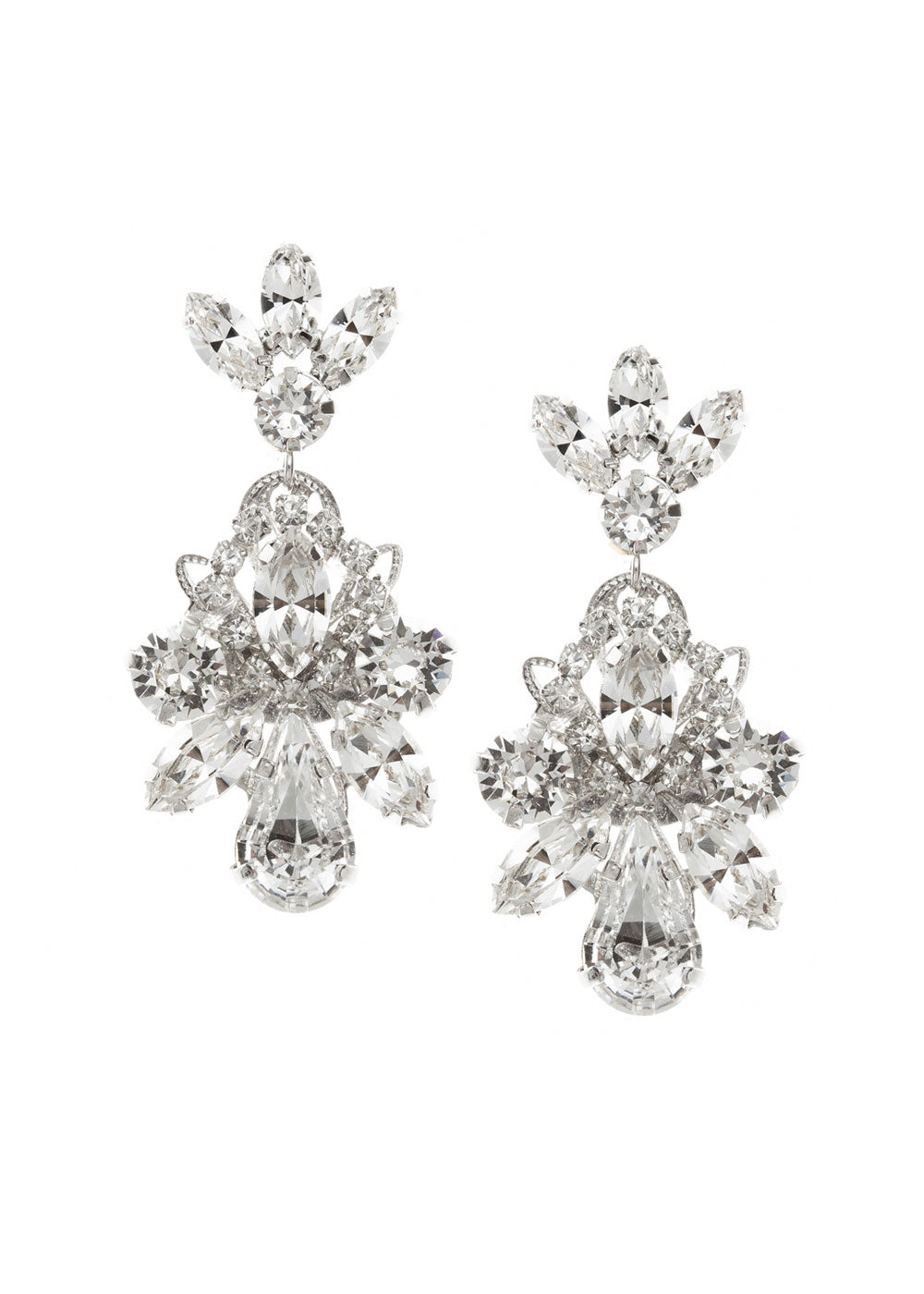 Downton Drop Crystal Earrings