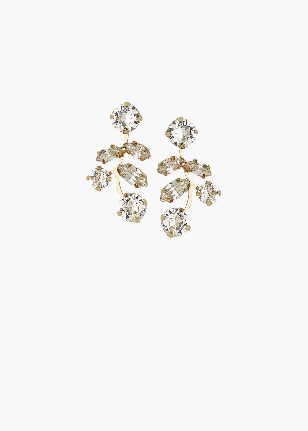 Evie Crystal Stud Earrings - bridal Earrings - Elizabeth Bower