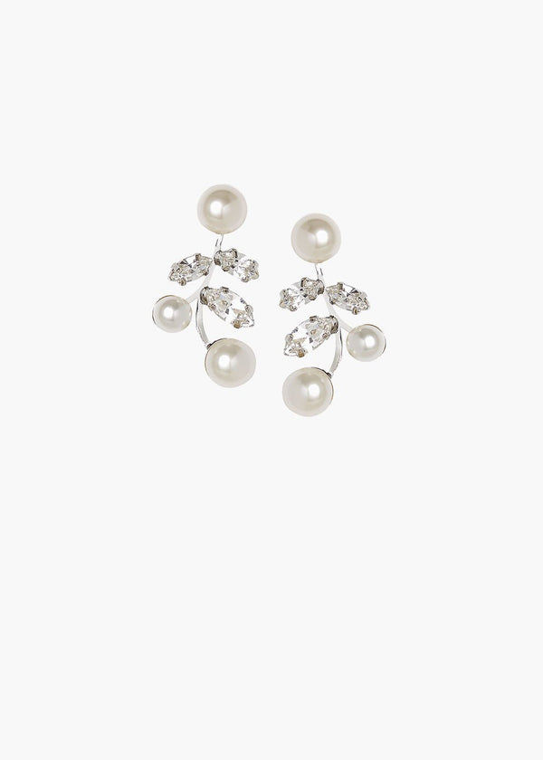 Evie Pearl and Crystal Stud EarringsEarringsElizabeth Bower