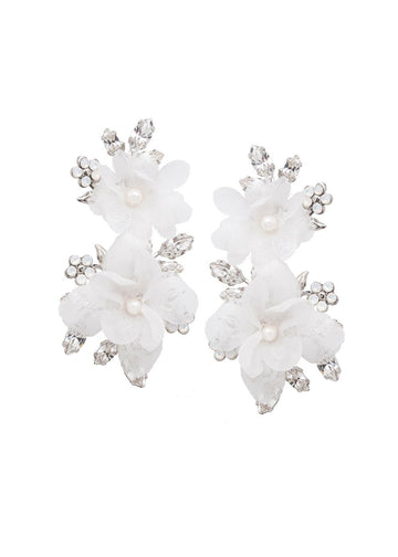 Fabrique Bridal Chandelier Earrings - bridal Earrings - Elizabeth Bower