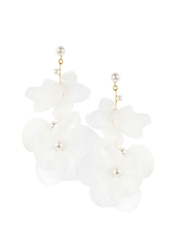 Flutter Floral Pearl Drop EarringsEarringsElizabeth Bower