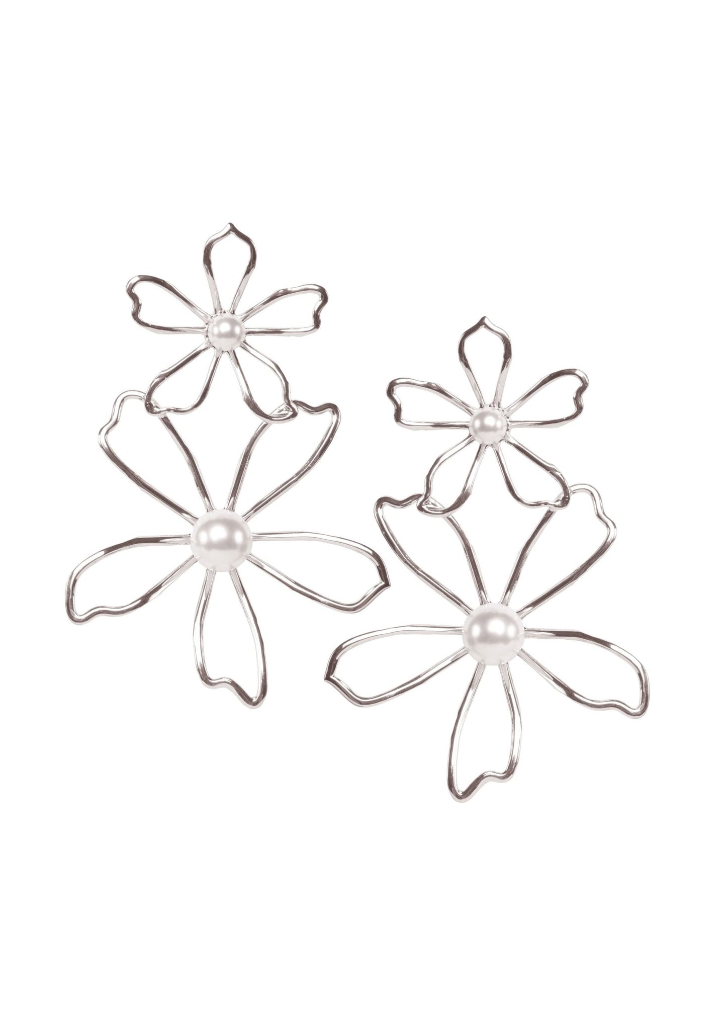 Gilda Dublet Floral Earrings - bridal Earrings - Elizabeth Bower
