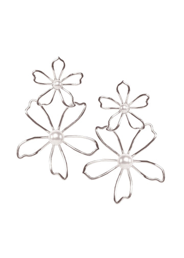 Gilda Dublet Floral Earrings - bridal Earrings - Elizabeth Bower