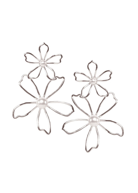 Gilda Dublet Floral Earrings - bridal Earrings - Elizabeth Bower