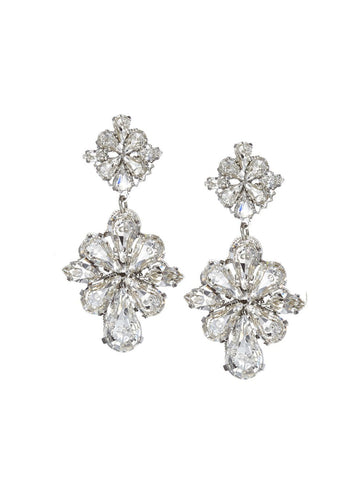 Gracely Drop Crystal Earrings - bridal Earrings - Elizabeth Bower