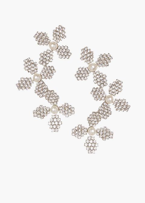 June Bud Trio Floral Earrings - bridal Earrings - Elizabeth Bower