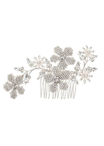 June Crystal Bridal Comb - bridal Hairpiece - Elizabeth Bower