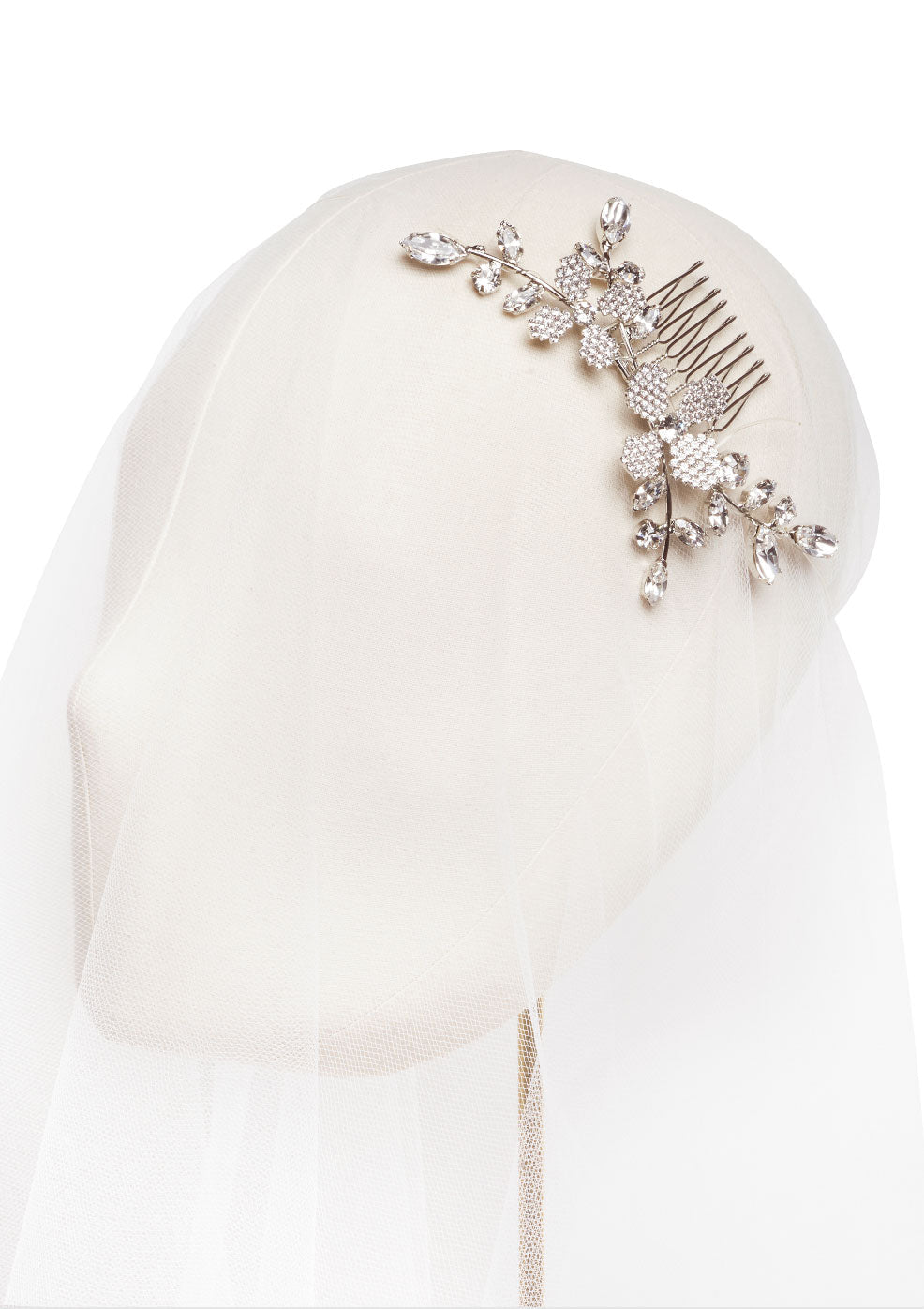 June Crystalla Mini Crystal hair Comb - bridal comb - Elizabeth Bower