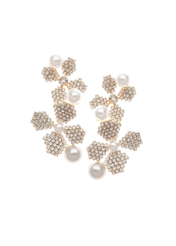 June Pearl Floral Wedding EarringsEarringsElizabeth Bower