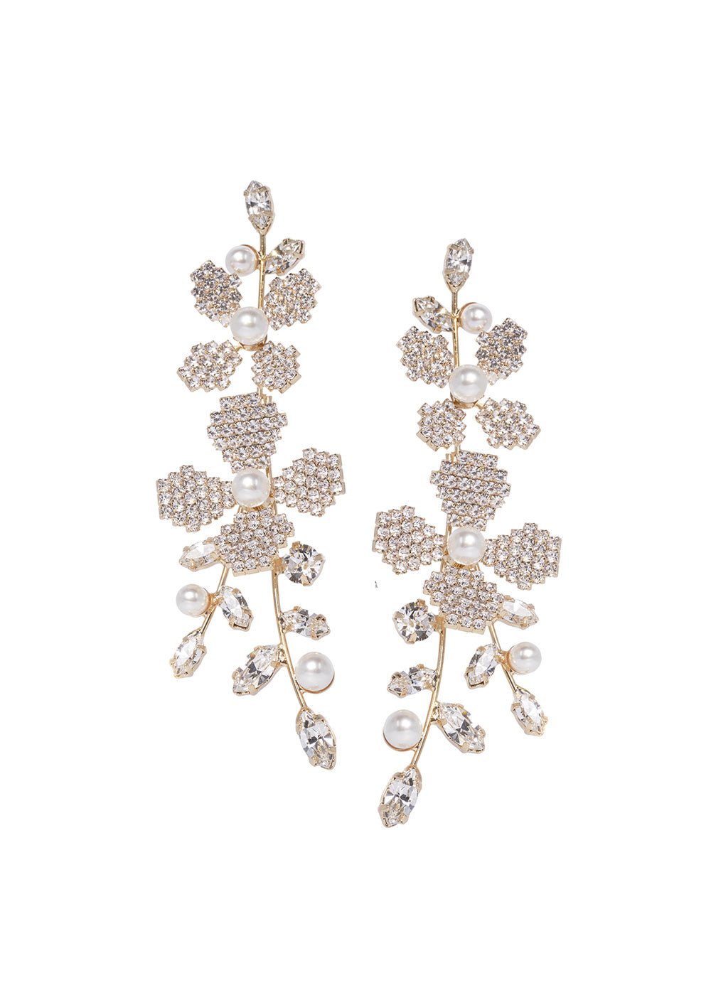June Pearlette Chandelier - bridal Earrings - Elizabeth Bower