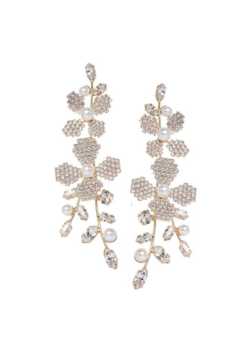 June Pearlette Chandelier - bridal Earrings - Elizabeth Bower