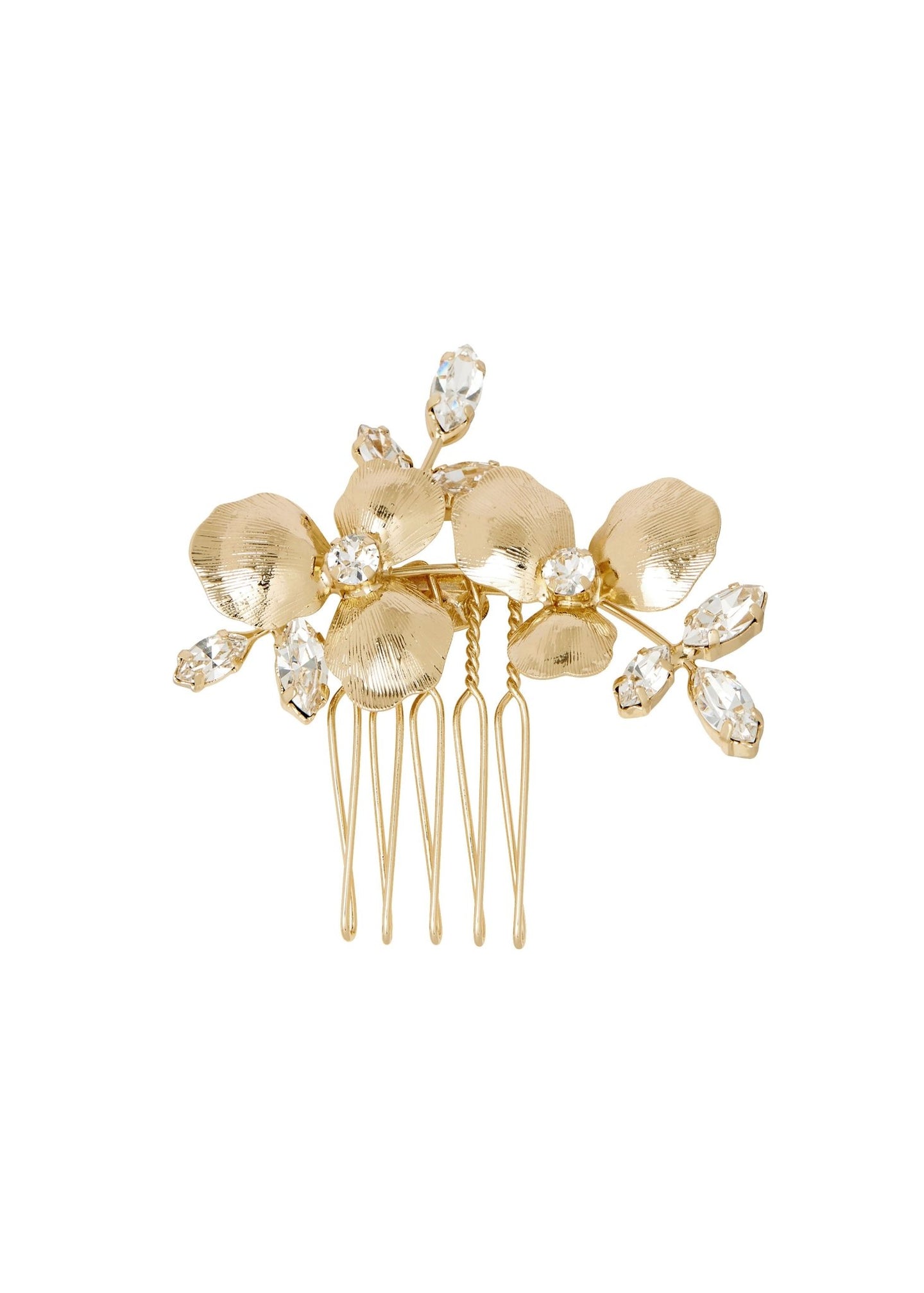 Orchid Crystalla Mini Bridal Comb - bridal Earrings - Elizabeth Bower