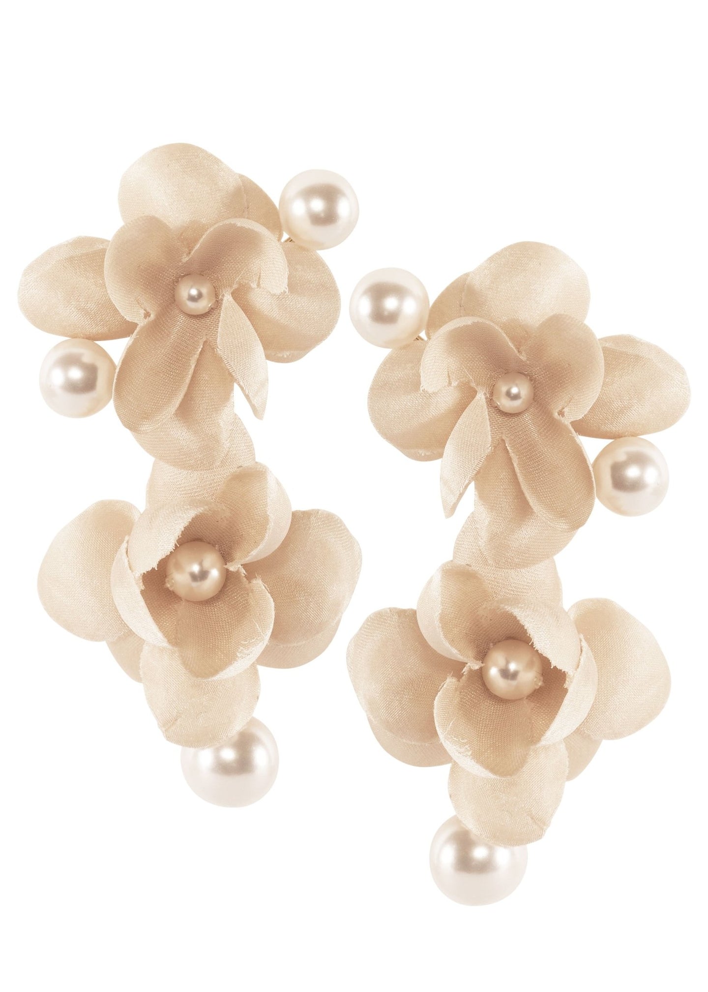 Organna Pearl Earrings - bridal Earrings - Elizabeth Bower